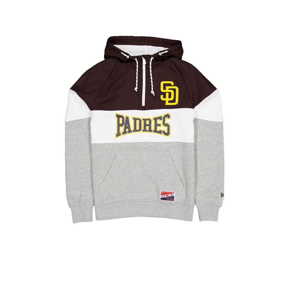 New Era San Diego Padres Throwback Color Block Hoodie - Size L